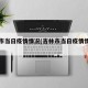 吉林市当日疫情情况(吉林市当日疫情情况查询)